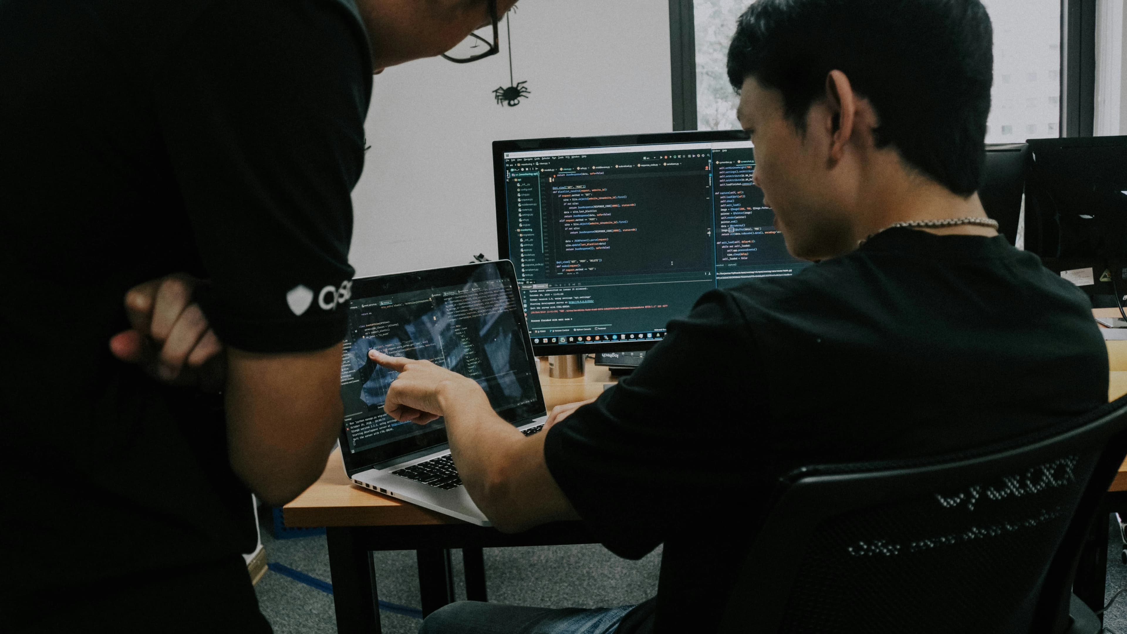 The team at work